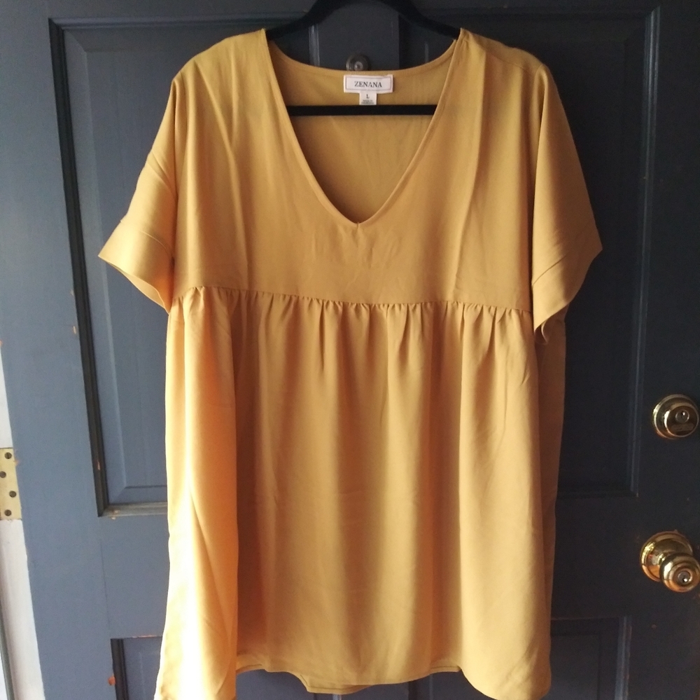 NWOT Zenana Outfitters L/XL Baby Doll Dress